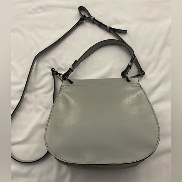 H by Halston Gray Leather Purse - Picture 7 of 7